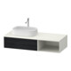 Duravit Waschtischunterschrank Zencha 130x55cm, B L, E sw/we m, k Einr-Sys-1