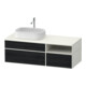 Duravit Waschtischunterschrank Zencha 130x55cm, B L, E sw/we m, k Einr-Sys-1