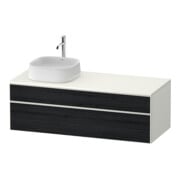 Duravit Waschtischunterschrank Zencha 130x55cm, B L, E sw/we m, k Einr-Sys