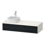 Duravit Waschtischunterschrank Zencha 130x55cm, B L, E sw/we m, k Einr-Sys