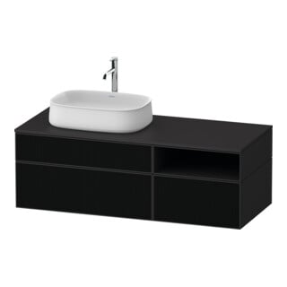 Duravit Waschtischunterschrank Zencha 130x55cm, B L, G s Lin/gr m, k Einr-Sys