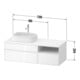 Duravit Waschtischunterschrank Zencha 130x55cm, B L, G s Lini/t m, k Einr-Sys