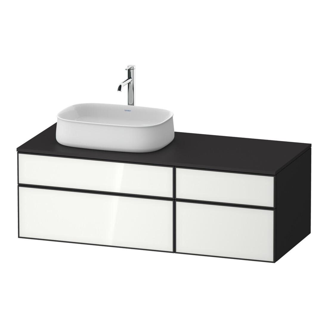 Duravit Waschtischunterschrank Zencha 130x55cm, B L, G w/grap m, k Einr-Sys