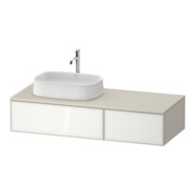 Duravit Waschtischunterschrank Zencha 130x55cm, B L, G w/taup m, k Einr-Sys