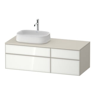 Duravit Waschtischunterschrank Zencha 130x55cm, B L, G w/taup m, k Einr-Sys