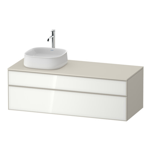 Duravit Waschtischunterschrank Zencha 130x55cm, B L, G w/taup m, k Einr-Sys