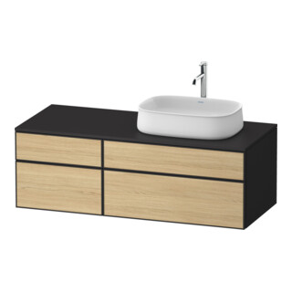 Duravit Waschtischunterschrank Zencha 130x55cm, B R, E nat/grap m, k Einr-Sys