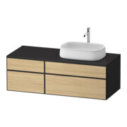Duravit Waschtischunterschrank Zencha 130x55cm, B R, E nat/grap m, k Einr-Sys
