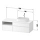 Duravit Waschtischunterschrank Zencha 130x55cm, B R, E nat/grap m, k Einr-Sys