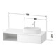 Duravit Waschtischunterschrank Zencha 130x55cm, B R, E schw/gra m, k Einr-Sys
