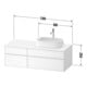 Duravit Waschtischunterschrank Zencha 130x55cm, B R, E schw/gra m, k Einr-Sys