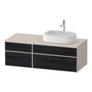 Duravit Waschtischunterschrank Zencha 130x55cm, B R, E schw/tau m, k Einr-Sys