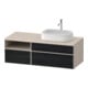 Duravit Waschtischunterschrank Zencha 130x55cm, B R, E schw/tau m, k Einr-Sys-1