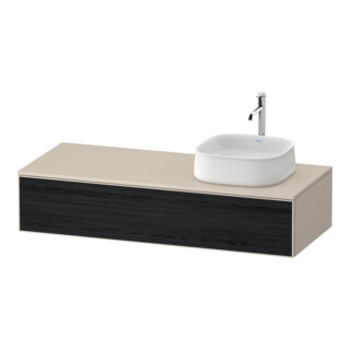 Duravit Waschtischunterschrank Zencha 130x55cm, B R, E schw/tau m, k Einr-Sys