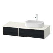 Duravit Waschtischunterschrank Zencha 130x55cm, B R, E sw/we m, k Einr-Sys