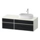 Duravit Waschtischunterschrank Zencha 130x55cm, B R, E sw/we m, k Einr-Sys-1