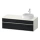 Duravit Waschtischunterschrank Zencha 130x55cm, B R, E sw/we m, k Einr-Sys-1