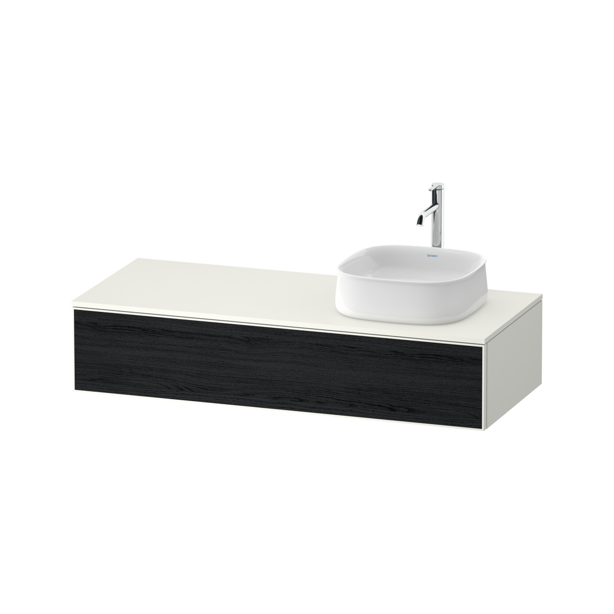 Duravit Waschtischunterschrank Zencha 130x55cm, B R, E sw/we m, k Einr-Sys