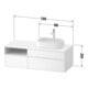 Duravit Waschtischunterschrank Zencha 130x55cm, B R, G s Lin/gr m, k Einr-Sys