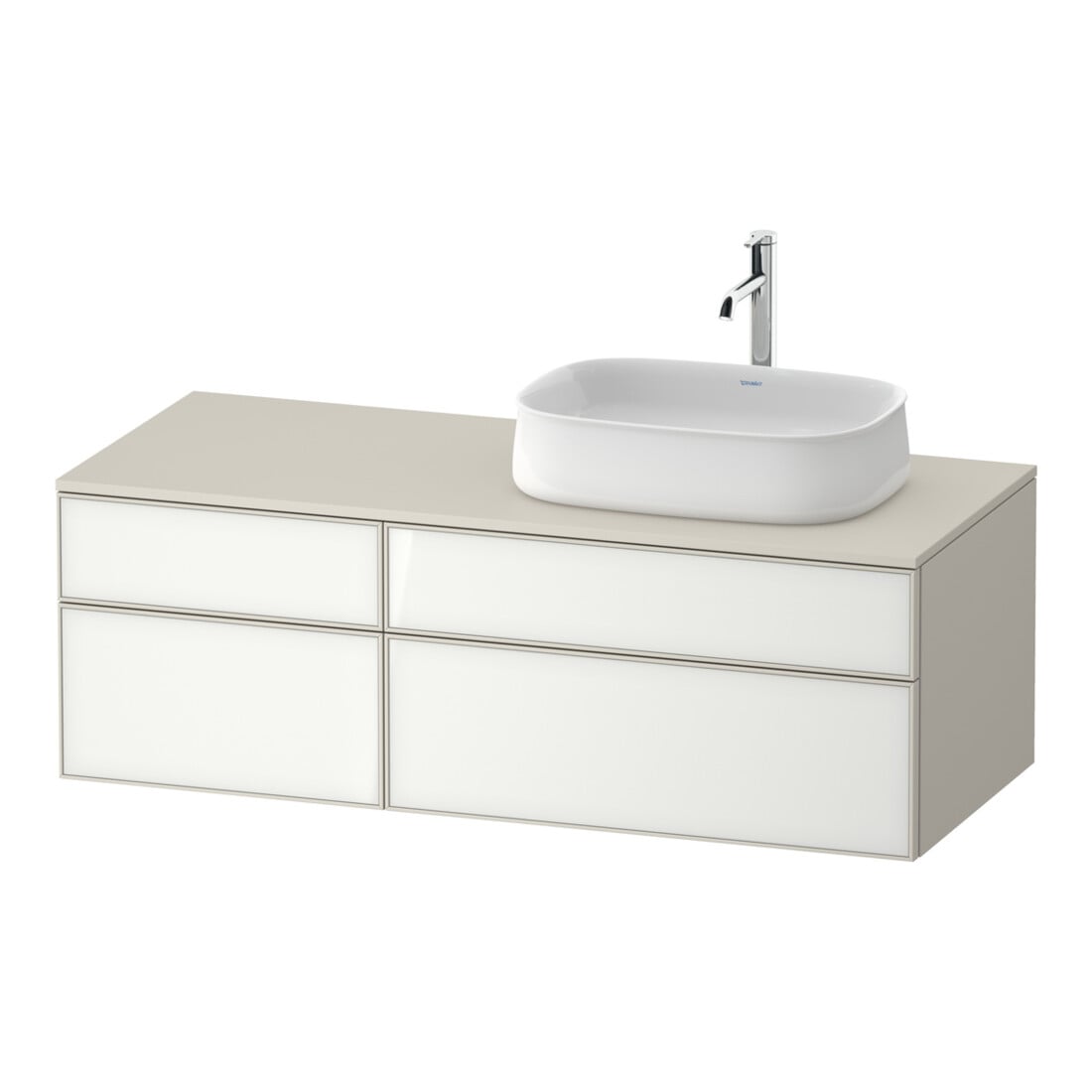 Duravit Waschtischunterschrank Zencha 130x55cm, B R, G w/taup m, k Einr-Sys