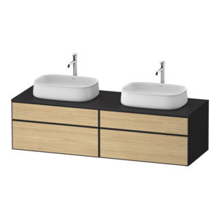 Duravit Waschtischunterschrank Zencha 160x55cm, B bs, E nat/grap m, k Einr-Sy