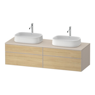 Duravit Waschtischunterschrank Zencha 160x55cm, B bs, E nat/tau m, k Einr-Sy