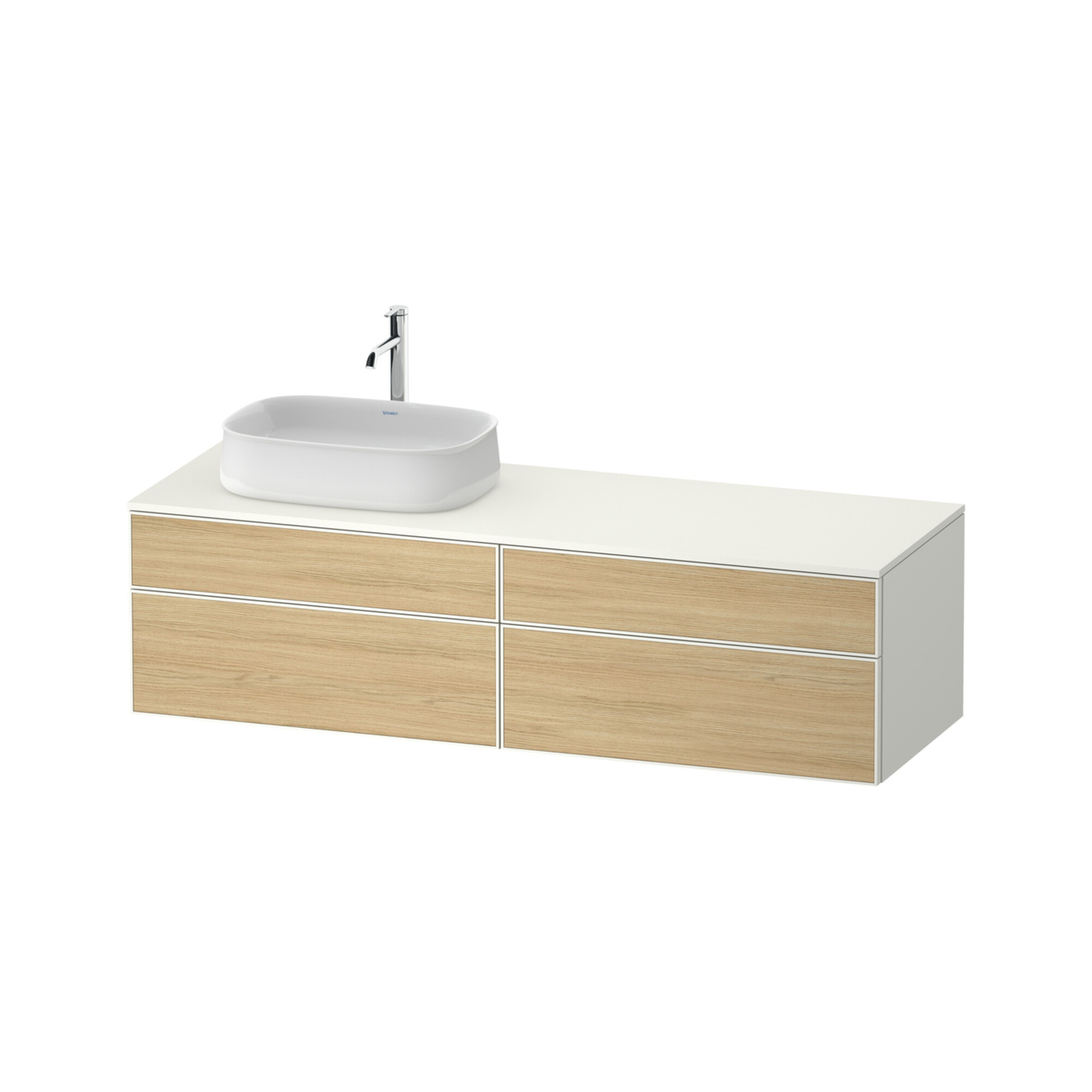 Duravit Waschtischunterschrank Zencha 160x55cm, B L, E na/we m, k Einr-Sy