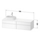 Duravit Waschtischunterschrank Zencha 160x55cm, B L, E nat/grap m, k Einr-Sy