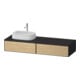 Duravit Waschtischunterschrank Zencha 160x55cm, B L, E nat/grap m, k Einr-Sy-1