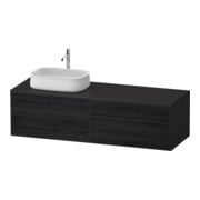 Duravit Waschtischunterschrank Zencha 160x55cm, B L, E schw/gra m, k Einr-Sy