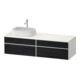 Duravit Waschtischunterschrank Zencha 160x55cm, B L, E sw/we m, k Einr-Sy-1