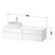Duravit Waschtischunterschrank Zencha 160x55cm, B L, G s Lini/t m, k Einr-Sy