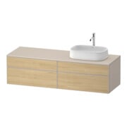 Duravit Waschtischunterschrank Zencha 160x55cm, B R, E nat/tau m, k Einr-Sy
