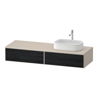 Duravit Waschtischunterschrank Zencha 160x55cm, B R, E schw/tau m, k Einr-Sy