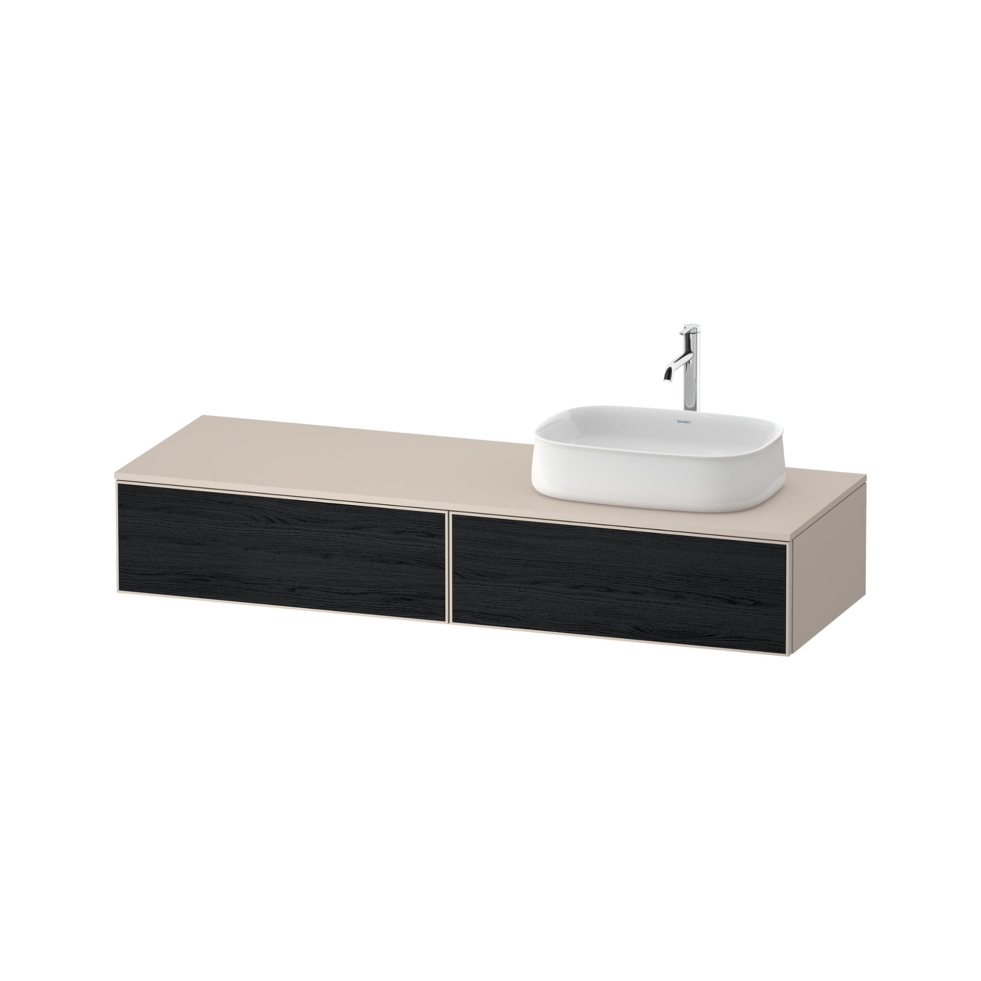 Duravit Waschtischunterschrank Zencha 160x55cm, B R, E schw/tau m, k Einr-Sy