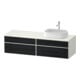 Duravit Waschtischunterschrank Zencha 160x55cm, B R, E sw/we m, k Einr-Sy-1