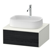 Duravit Waschtischunterschrank Zencha 65x55cm, 1 AZ, E sw/we m, k EinrSy