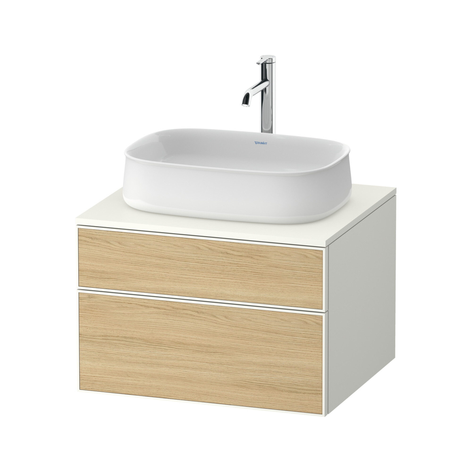 Duravit Waschtischunterschrank Zencha 65x55cm, 1 Lad, E na/we m, k Einr-Sys