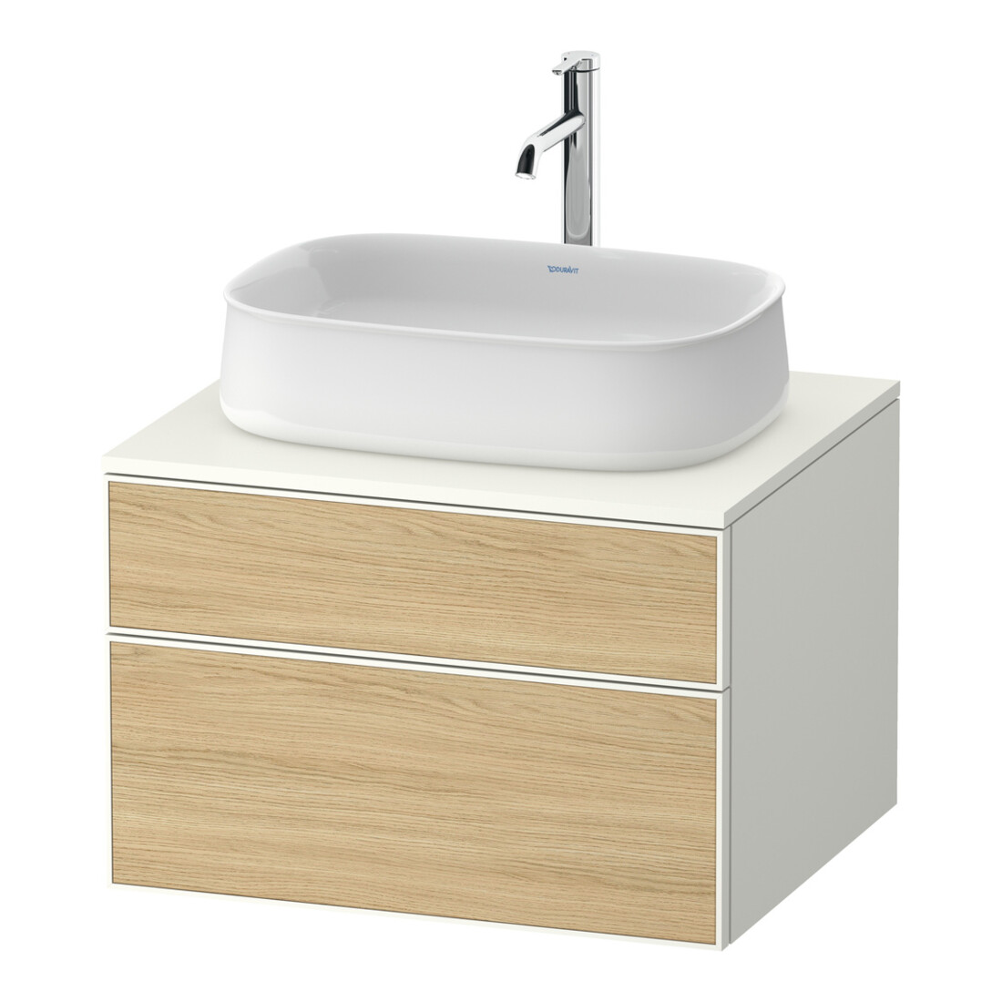 Duravit Waschtischunterschrank Zencha 65x55cm, 1 Lad, E na/we m, k Einr-Sys
