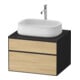 Duravit Waschtischunterschrank Zencha 65x55cm, 1 Lad, E nat/grap m, k Einr-Sys-1