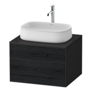 Duravit Waschtischunterschrank Zencha 65x55cm, 1 Lad, E schw/gra m, k Einr-Sys