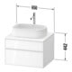 Duravit Waschtischunterschrank Zencha 65x55cm, 1 Lad, E schw/gra m, k Einr-Sys-4