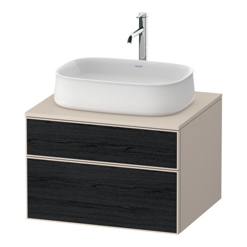 Duravit Waschtischunterschrank Zencha 65x55cm, 1 Lad, E schw/tau m, k Einr-Sys