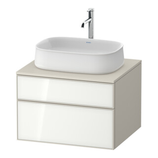 Duravit Waschtischunterschrank Zencha 65x55cm, 1 Lad, G w/taup m, k Einr-Sys