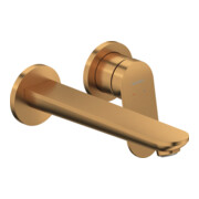 Duravit Wave Set de montage prêt Mitigeur lavabo à levier unique UP, bec 202 mm, bronze brossé