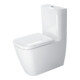 Duravit WC combiné sur pied, chasse profonde Happy D.2 36,5x63 cm, 4,5 l, évac. horiz./obliq., blanc-1