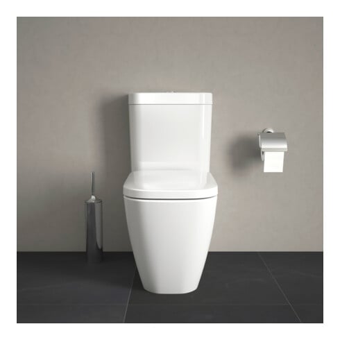 Duravit WC combiné sur pied, chasse profonde Happy D.2 36,5x63 cm, 4,5 l, évac. horiz./obliq., blanc