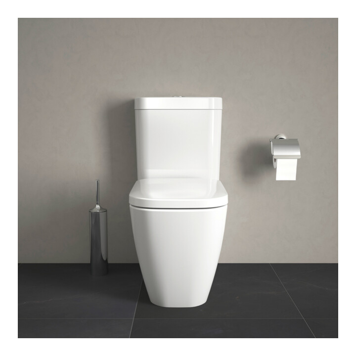 Duravit WC combiné sur pied, chasse profonde Happy D.2 36,5x63 cm, 4,5 l, évac. horiz./obliq., blanc