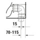 Duravit WC combiné sur pied, chasse profonde Happy D.2 36,5x63 cm, 4,5 l, évac. horiz./obliq., blanc