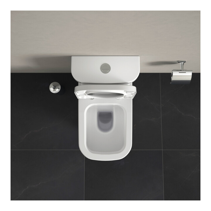Duravit WC combiné sur pied, chasse profonde Happy D.2 36,5x63 cm, 4,5 l, évac. horiz./obliq., blanc